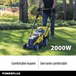 Powerplus POWXG6281 Elektrische Grasmaaier - Grasmachine Voor Middelgrote En Grote Tuin - 2000W - Maaibreedte 420mm - Verstelbare Maaihoogte - Mulching Functie - Incl. 40L Opvangbak -Tuin- En Buitenwinkels 1200x1200 845