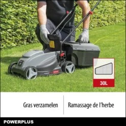 Powerplus POWEG63703 Elektrische Grasmaaier - Grasmachine Voor Kleine Tuin - 1000 W - 32cm Maaibreedte - 30L Opvangbak - Verstelbare Maaihoogte -Tuin- En Buitenwinkels 1200x1200 848
