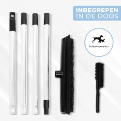 2 In 1 Rubberen Bezem – Bezem Binnen & Buiten – Vloerwisser Met Steel - Met Huisdierhaar Verwijderaar - Vloertrekker – Veger - Extra Lang 160cm -Tuin- En Buitenwinkels 1200x1200 967