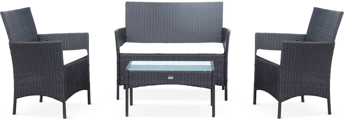 Tuinset - Moltès - 4 Plaatsen - Wicker 4 Tuinset - Moltès - 4 Plaatsen - Wicker - Afbeelding 2