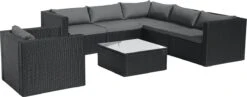 Intimo Garden Levanzo Loungeset – Zwart - 5 Tot 6 Persoons -Tuin- En Buitenwinkels 1200x471