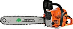 TIMBERPRO - Kettingzaag - 62 Cc - Benzine - Zwaardlengte 50 Cm - Met Transportzak - Met 2e Ketting -Tuin- En Buitenwinkels 1200x484