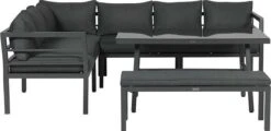 Blakes Lounge Diningset - 4 Delig - Donker Grijs -Tuin- En Buitenwinkels 1200x583