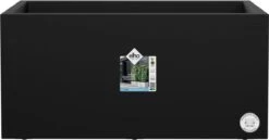 Elho Vivo Next Lang 60 - Bloempot Voor Binnen & Buiten - Ø 59.0 X H 29.2 Cm - Zwart/Living Black -Tuin- En Buitenwinkels 1200x626