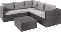 Central Park Hoekbank Loungeset Alea Grijs Staal/riet 3-delig -Tuin- En Buitenwinkels 1200x643
