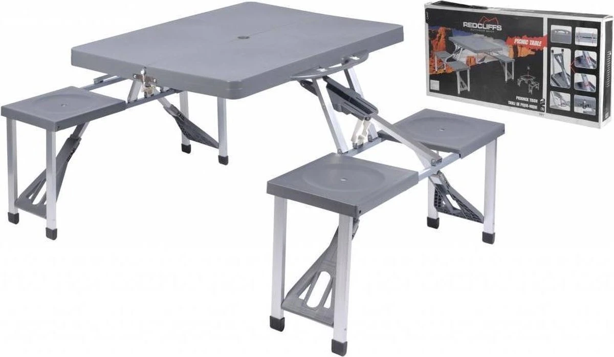 Opvouwbare Picknicktafel - Redcliffs Outdoor Gear 6 Opvouwbare Picknicktafel - Redcliffs Outdoor Gear - Afbeelding 4