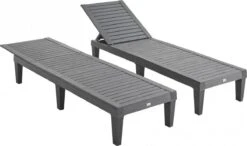 Set Van 2 Ligstoelen, PIA, Ligstoel Met Verschillende Standen, Van Kunststof, Zwart -Tuin- En Buitenwinkels 1200x709 1