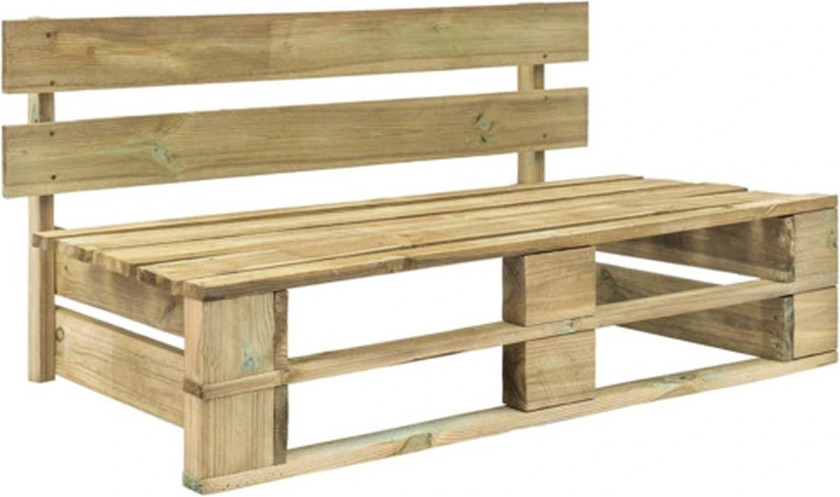 VidaXL Tuinbank Pallet Hout 3 VidaXL Tuinbank Pallet Hout