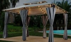 El Jardin - Partytent - 4x3 - Waterdicht Dak - Wanden - Solar - Antraciet Paviljoen -Tuin- En Buitenwinkels 1200x718