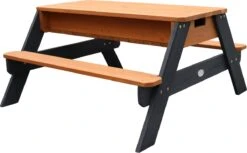 AXI Nick Zand & Water Picknicktafel In Antraciet/Bruin - Parasol Blauw/Wit - Picknick Tafel Voor Kinderen Van Hout -Tuin- En Buitenwinkels 1200x745