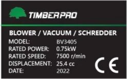 TIMBERPRO - Bladblazer - Benzine - Met Zuig En Versnipperfunctie - Blaassnelheid 225 Km/h - Opvangzak 45 L -Tuin- En Buitenwinkels 1200x747 2