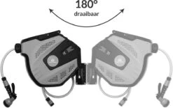 CoolHome Wandslangenbox 15 Meter + 1,5 Meter - Tuinslang Met Haspel- Slangenhouder 180° Draaibaar - Tuinslanghaspel Zwart - Grijs -Tuin- En Buitenwinkels 1200x751 3