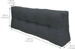 Beautissu Eco Elements Palletkussen – Rugkussen 120x40x15 Cm Voor Palletbank - Kussen Graphiet Grijs - Palletkussens In Matraskussen Kwaliteit -Tuin- En Buitenwinkels 1200x790 1