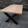 Industriële Douglas Salontafel Met Mat Zwart X-onderstel Voor Binnen En Buiten -Tuin- En Buitenwinkels 1200x796 2