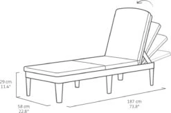 Allibert Jaipur Ligbed - 58x187,5x29 Cm - Grafiet -Tuin- En Buitenwinkels 1200x796