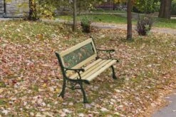 LIFA GARDEN Tuinbank Voor 2 Kinderen | Kinderbank Van Onbewerkt Hout En Ijzer | Nostalgische Tuinbank Met Jungle Afbeelding In De Rugleuning | Tuinbank Om Te Beitsen | 82 X 39 X 50 Cm -Tuin- En Buitenwinkels 1200x799 3