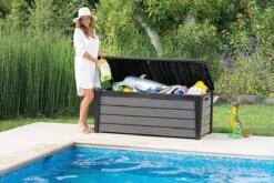 Keter Brushwood Opbergbox - Kussenbox - 455L - 145x69,7x60,3cm - Grafiet -Tuin- En Buitenwinkels 1200x800 105