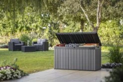 Keter Darwin Opbergbox - 570L - 142,5x65,5x78,2cm - Grijs -Tuin- En Buitenwinkels 1200x800 120