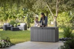 Keter Darwin Opbergbox - 570L - 142,5x65,5x78,2cm - Grijs -Tuin- En Buitenwinkels 1200x800 123
