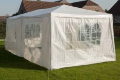 MaxxGarden Partytent - Paviljoen - 300 X 600 X 250 Cm - Met Zijwanden - Waterdicht Pro - 32mm Buizen – Wit -Tuin- En Buitenwinkels 1200x800 133