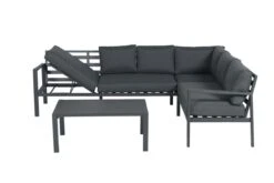 Garden Impressions Lexinton Loungeset - Verstelbaar - Aluminium - Zwart -Tuin- En Buitenwinkels 1200x800 186