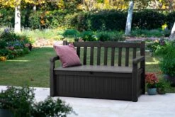 Keter Eden Garden Bench Opbergbank - 265L - 140x60x84cm - Zwart/Grijs -Tuin- En Buitenwinkels 1200x800 19