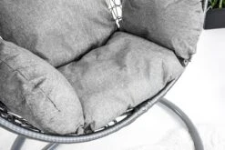 Hangstoel - Ei Stoel - Met Grijze Standaard & Kussens - Tot 125kg -Tuin- En Buitenwinkels 1200x800 32