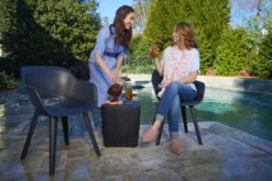 Allibert Akola Tuinstoelen - 2 Stuks -56,5x55x80cm - Donkergrijs -Tuin- En Buitenwinkels 1200x800 39