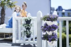 Elho Corsica Vertical Forest 24 - Bloempot Voor Balkonbuiten - Ø 26.7 X H 29.7 Cm - Wit/Wit -Tuin- En Buitenwinkels 1200x800 443