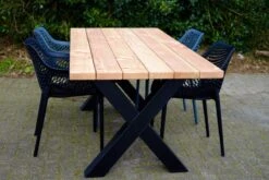 Tuintafel Douglas 220 Cm X 90 Cm | Stalen Poten | + Montage | Duurzame Eettafel | Onderhoudsarm 6-8 Personen | Geschaafd Hout | DuuMaa -Tuin- En Buitenwinkels 1200x800 87