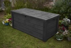 Keter Westwood Opbergbox - 570 L - 155x72.4x64.4 Cm - Grafiet -Tuin- En Buitenwinkels 1200x801 1