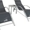 MaxxGarden Ligbed Set - 2 Stuks Zwart - Met Tafel - Sun Loungers - Loungebed -Tuin- En Buitenwinkels 1200x809 2