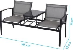 Pro Garden ProGarden Tuinbankje Met Tafel Tweepersoons -Tuin- En Buitenwinkels 1200x820 2