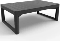 Allibert Lyon Tuintafel - 116x71,5x66/40 Cm - Grafiet -Tuin- En Buitenwinkels 1200x820 5