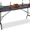 MaxxGarden Vouwtafel - Zwart - Rotanlook - 180x75x74 Cm -Tuin- En Buitenwinkels 1200x831 2