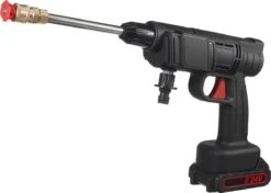 Merkloos Drillpro Elektrische Accu - Hogedrukreiniger - 30Bar - Multifunctioneel Mondstuk - Draagbaar Oplaadbaar Snoerloos - Zwart -Tuin- En Buitenwinkels 1200x855