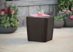 ALLIBERT Keter Luzon Opbergtafel - 39x39x43cm - Donkergrijs -Tuin- En Buitenwinkels 1200x857