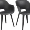 Allibert Akola Tuinstoelen - 2 Stuks -56,5x55x80cm - Donkergrijs -Tuin- En Buitenwinkels 1200x858