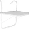 Luxe Inklapbare Balkontafel – 52 X 40 X 56cm – Wit – Hangend – Balkonbar – Balkontafels – Balkontafeltje – Hangtafel Balkon – Balcony Table – Voor Aan Het Balkon – Ophangbaar – Opklapbaar – Tafel – Inklapbaar – Buiten – Tafeltje – Klaptafel -Tuin- En Buitenwinkels 1200x876