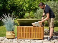 Casaria Opbergbox Acacia Hout – Weerbestendig 115cm - Bruin -Tuin- En Buitenwinkels 1200x877 2