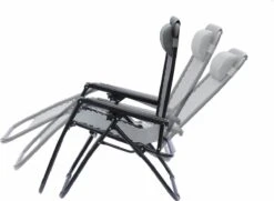 Alice's Garden Campingstoel PATRICK - Set Van 2 - Opvouwbaar - Verstelbaar - Grijs -Tuin- En Buitenwinkels 1200x877