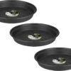 Elho Green Basics Schotel - Plantenschotels - 3 X 14 Cm Zwart -Tuin- En Buitenwinkels 1200x878 1