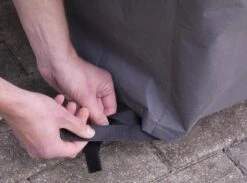 Weersbestendige Beschermhoes Tuinset | 245 X 150 X 95 Cm | Premium | Waterproof | TÜV Rheinland Gecertificeerd | Hoes Voor Tuin | Waterdicht | Solution Dyed (verkleuring Onmogelijk) | Grijs / Antraciet -Tuin- En Buitenwinkels 1200x890