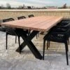 Tuintafel Douglas 220 Cm X 90 Cm | Stalen Poten | + Montage | Duurzame Eettafel | Onderhoudsarm 6-8 Personen | Geschaafd Hout | DuuMaa -Tuin- En Buitenwinkels 1200x899 12