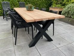 Tuintafel Douglas 220 Cm X 90 Cm | Stalen Poten | + Montage | Duurzame Eettafel | Onderhoudsarm 6-8 Personen | Geschaafd Hout | DuuMaa -Tuin- En Buitenwinkels 1200x899 13