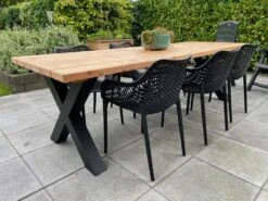 Tuintafel Douglas 220 Cm X 90 Cm | Stalen Poten | + Montage | Duurzame Eettafel | Onderhoudsarm 6-8 Personen | Geschaafd Hout | DuuMaa -Tuin- En Buitenwinkels 1200x899 14
