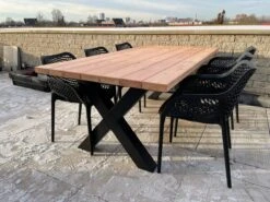 Tuintafel Douglas 300 Cm X 90 Cm | Stalen Poten | 8-10 Personen | DuuMaa -Tuin- En Buitenwinkels 1200x899 8