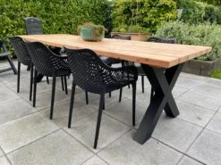 Tuintafel Douglas 300 Cm X 90 Cm | Stalen Poten | 8-10 Personen | DuuMaa -Tuin- En Buitenwinkels 1200x899 9