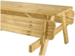 Goedkopepicknicktafels.nl | 180cm Lange Picknicktafel | Tuintafel 6 Persoons | De Luxe 180cm Lang | Geïmpregneerd Grenen Hout! -Tuin- En Buitenwinkels 1200x902