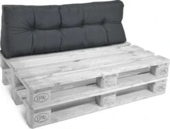 Beautissu Style – Palletkussen Set – 1x Zitkussen 120x80 Cm & 1x Rugkussen 120x40 Cm – Graphiet Grijs -Tuin- En Buitenwinkels 1200x913 1